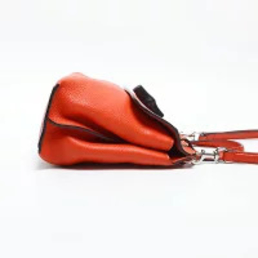 Gucci Leather Bamboo Daily Shoulder Bag Orange - Picture 5 of 13